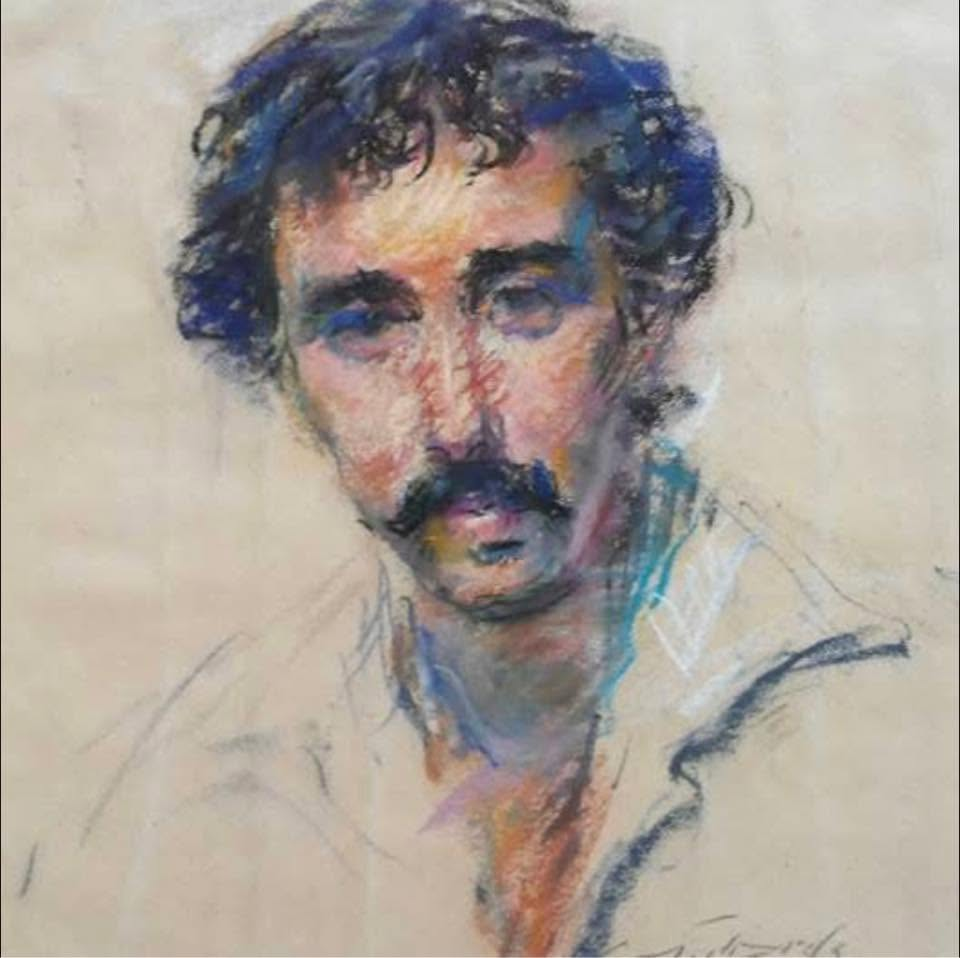 Pastel portrait of Glenn by Charles Whitfield Richards, New Orleans, 1975