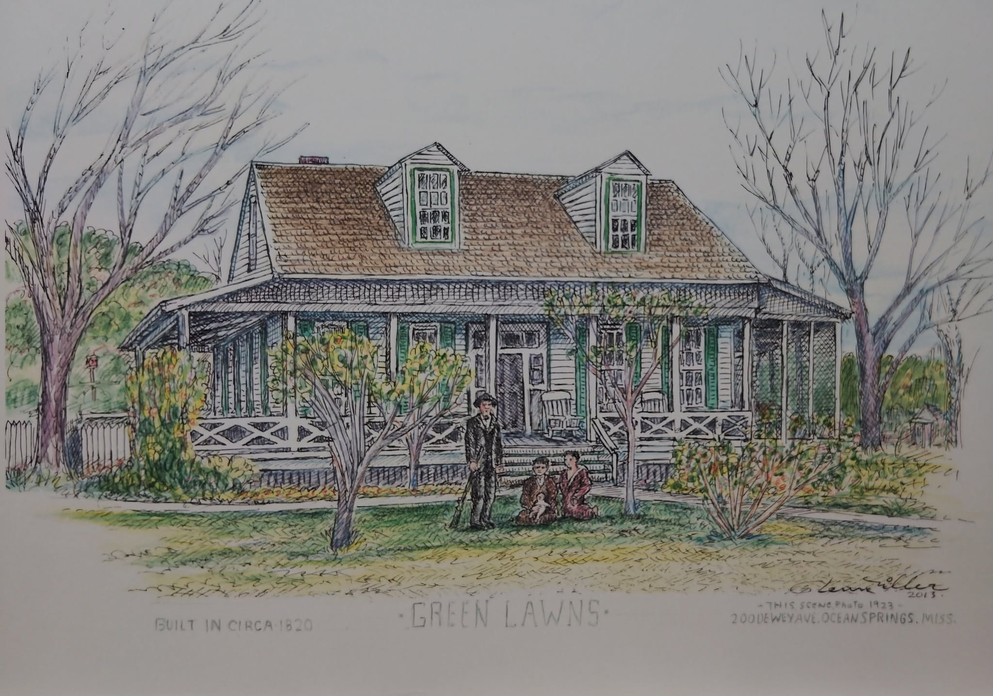 Green Lawns, artwork by Glenn Miller, 2013; commissioned by Standish Bradford