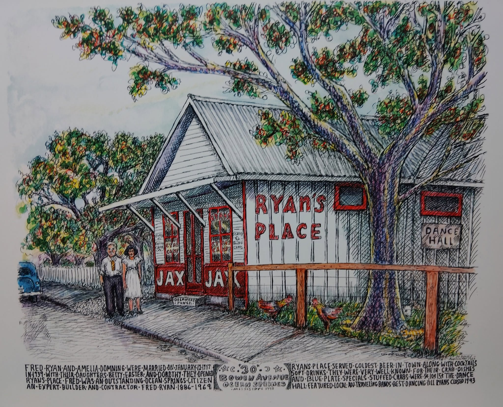 Ryan's Place, artwork by Glenn Miller, 2014; commissioned by Standish Bradford