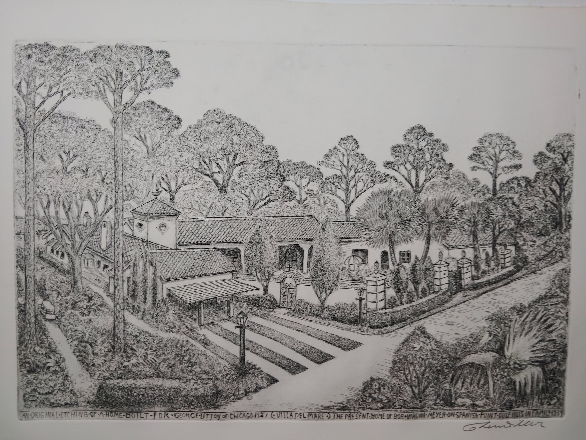 Villa Del Mar, artwork by Glenn Miller, 2003