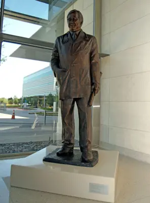 Standing figure — installed view; sculpture by Lindsay Lacroix Peichl