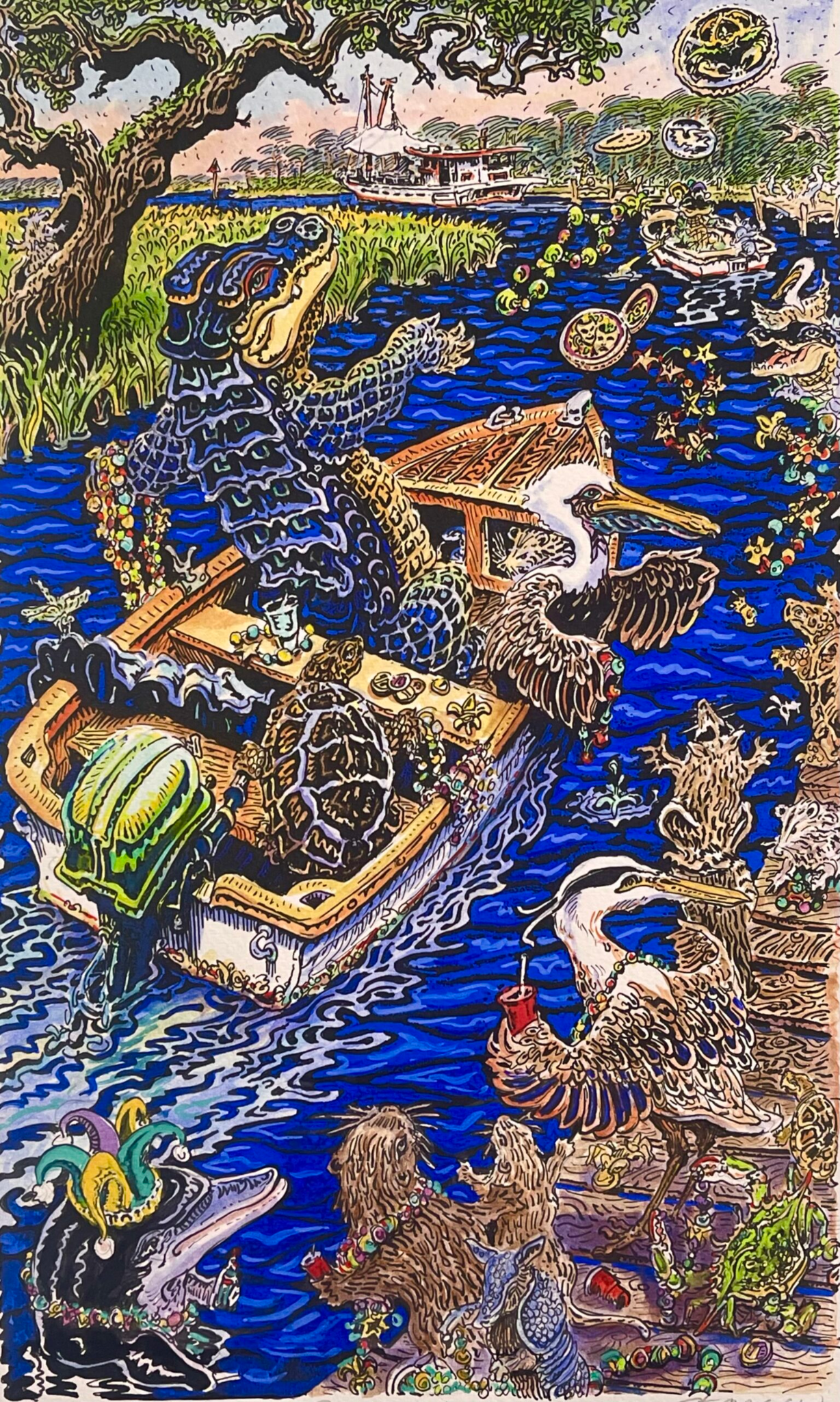 Bayou Mardi Gras by Stig Marcussen