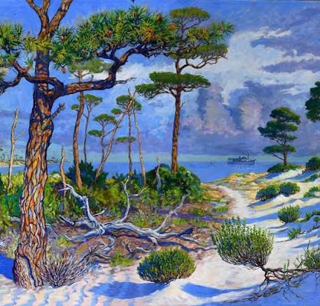 Untitled coastal scene by Stig Marcussen