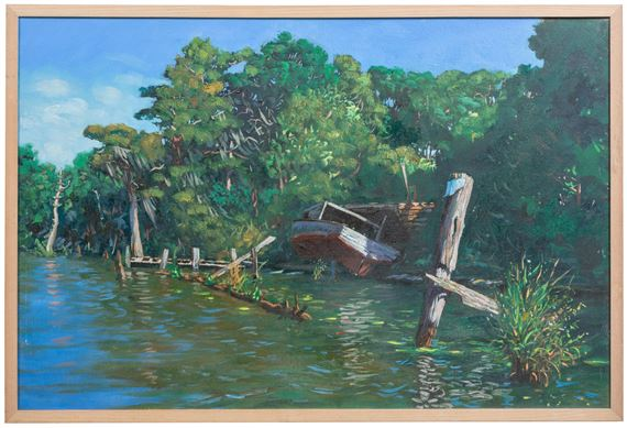 Wooden Barge by Stig Marcussen