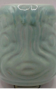 Green Blowfish mug by Shearwater Pottery